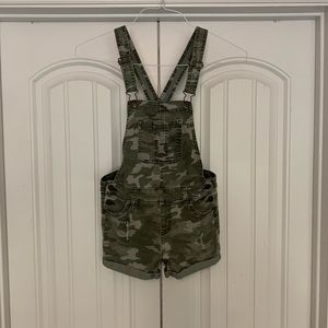 Camo short overalls